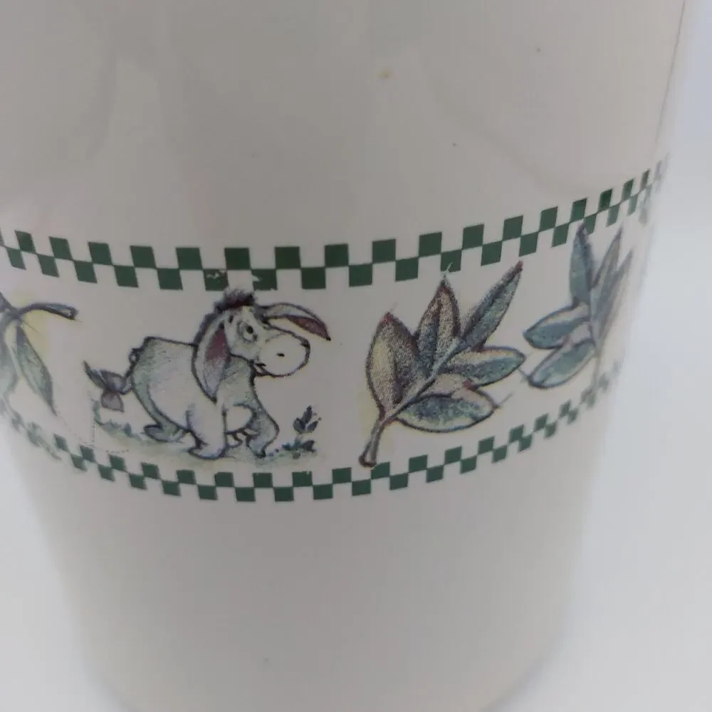 Disney Winnie the Pooh Works Cookie Jar Ceramic Stoneware Canister Treat Pot VTG